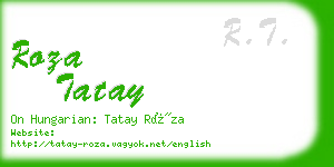 roza tatay business card